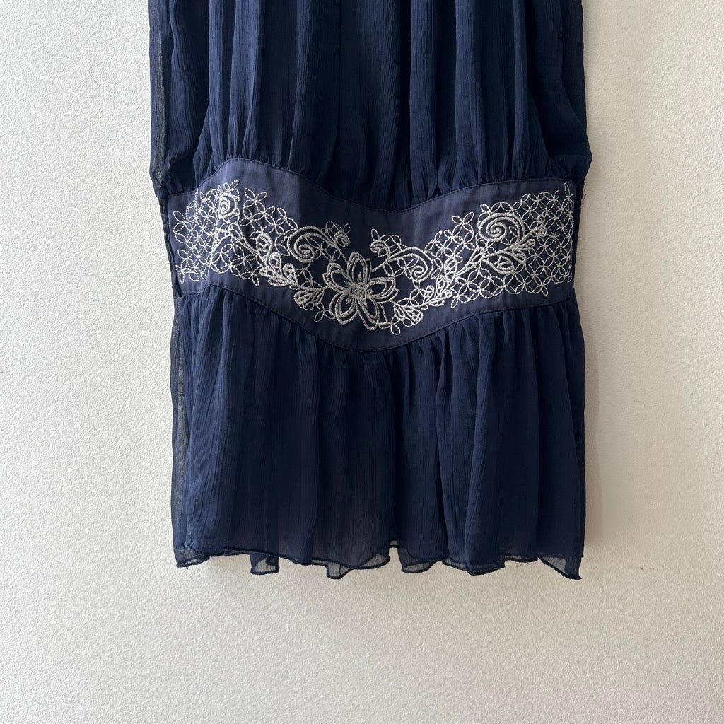 2010s drop waist dress by voyelles