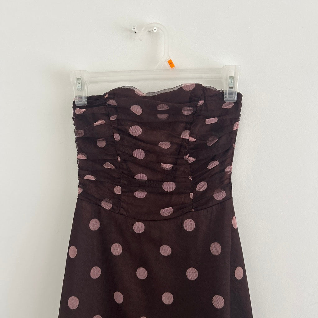 2000s tulle polka dot dress by bcx