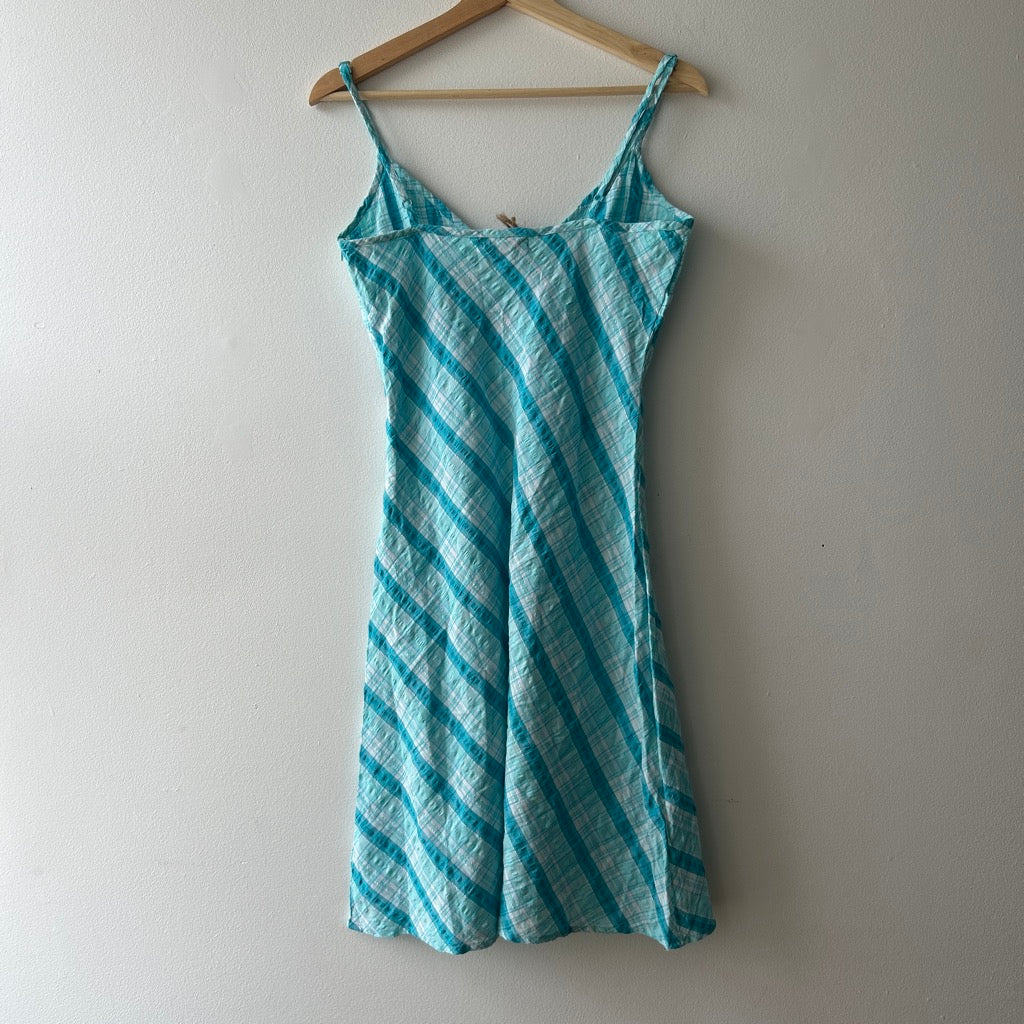 2010s plaid midi dress by mim