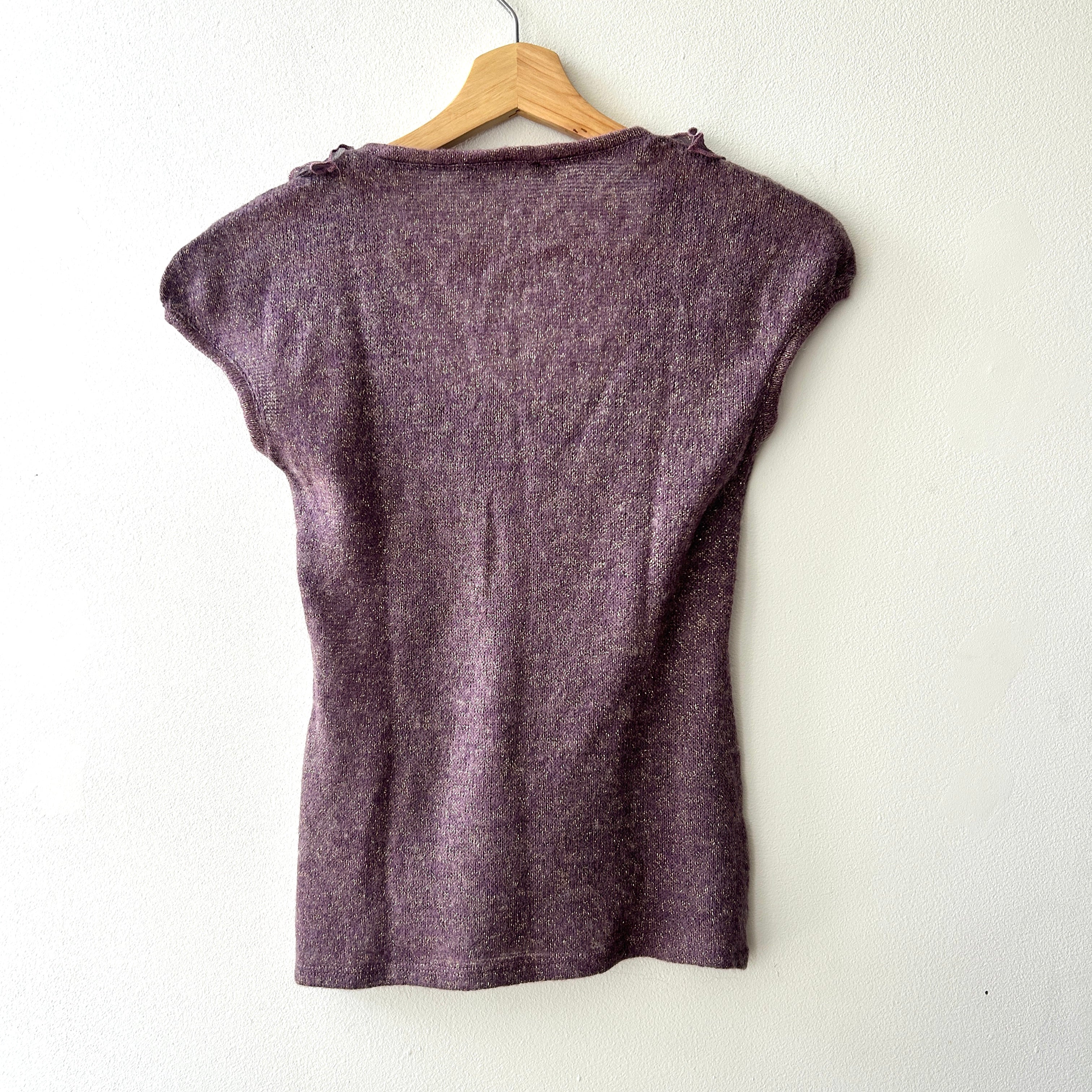 Vintage metallic knit top by Morgan de toi
