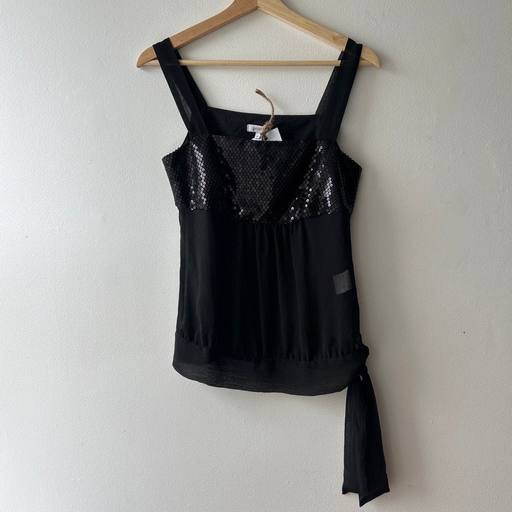 2010s mesh sequin top by phildar
