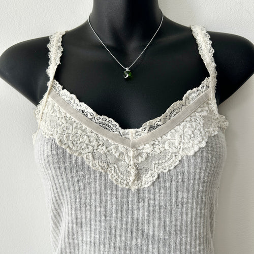 2000s lace trim tank top by A&F