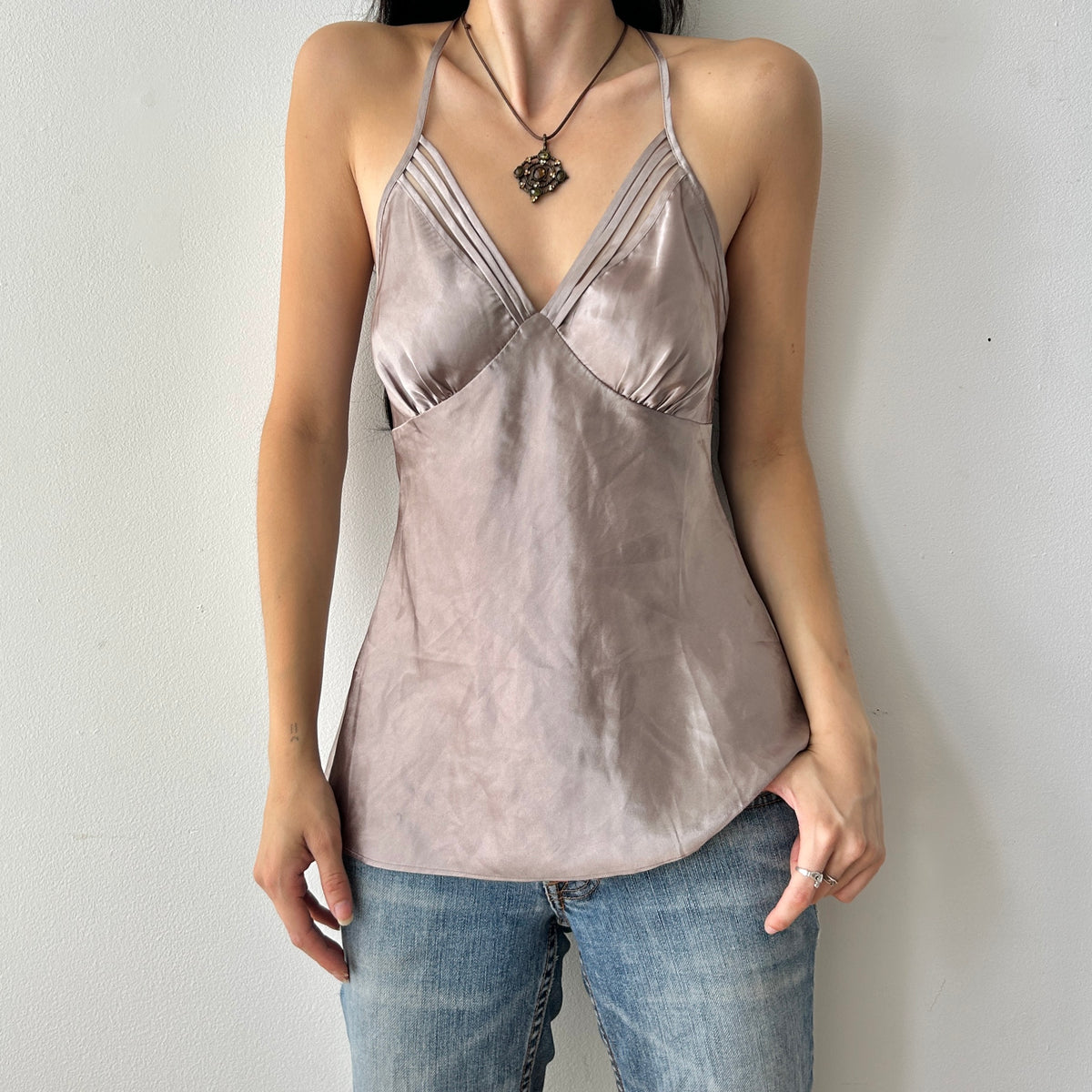 vintage strappy cami top by la vie en rose