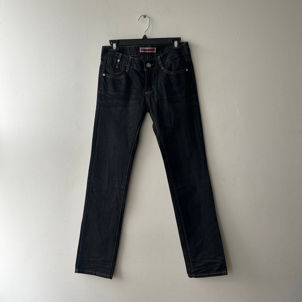 2000s straight leg black jeans