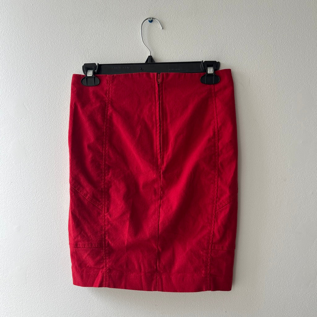2000s red skirt by dynamite