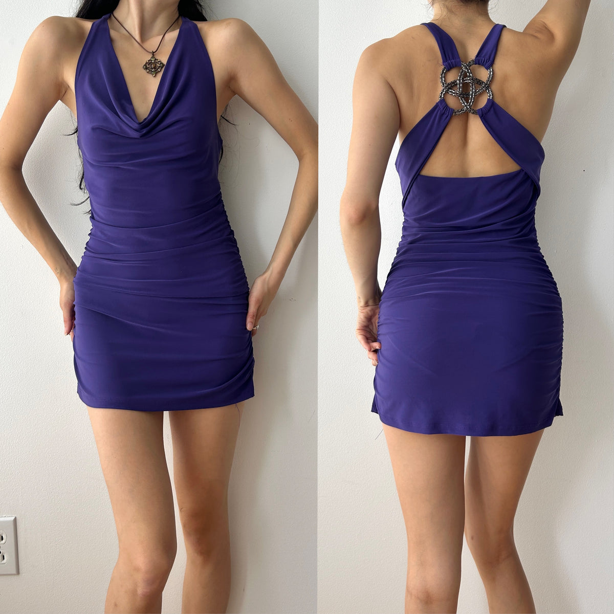 2010s cowl neck mini dress by ripe