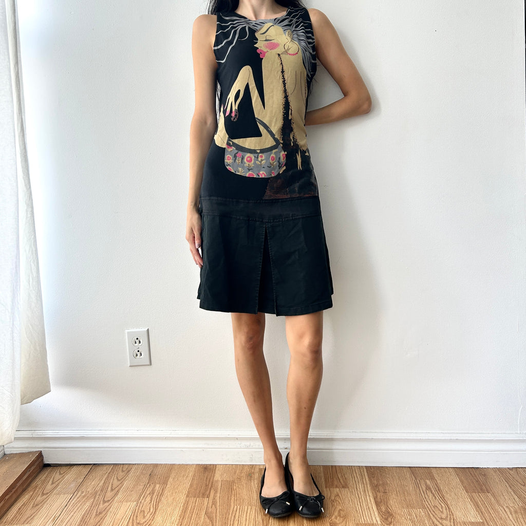 Vintage drop waist dress by custo barcelona
