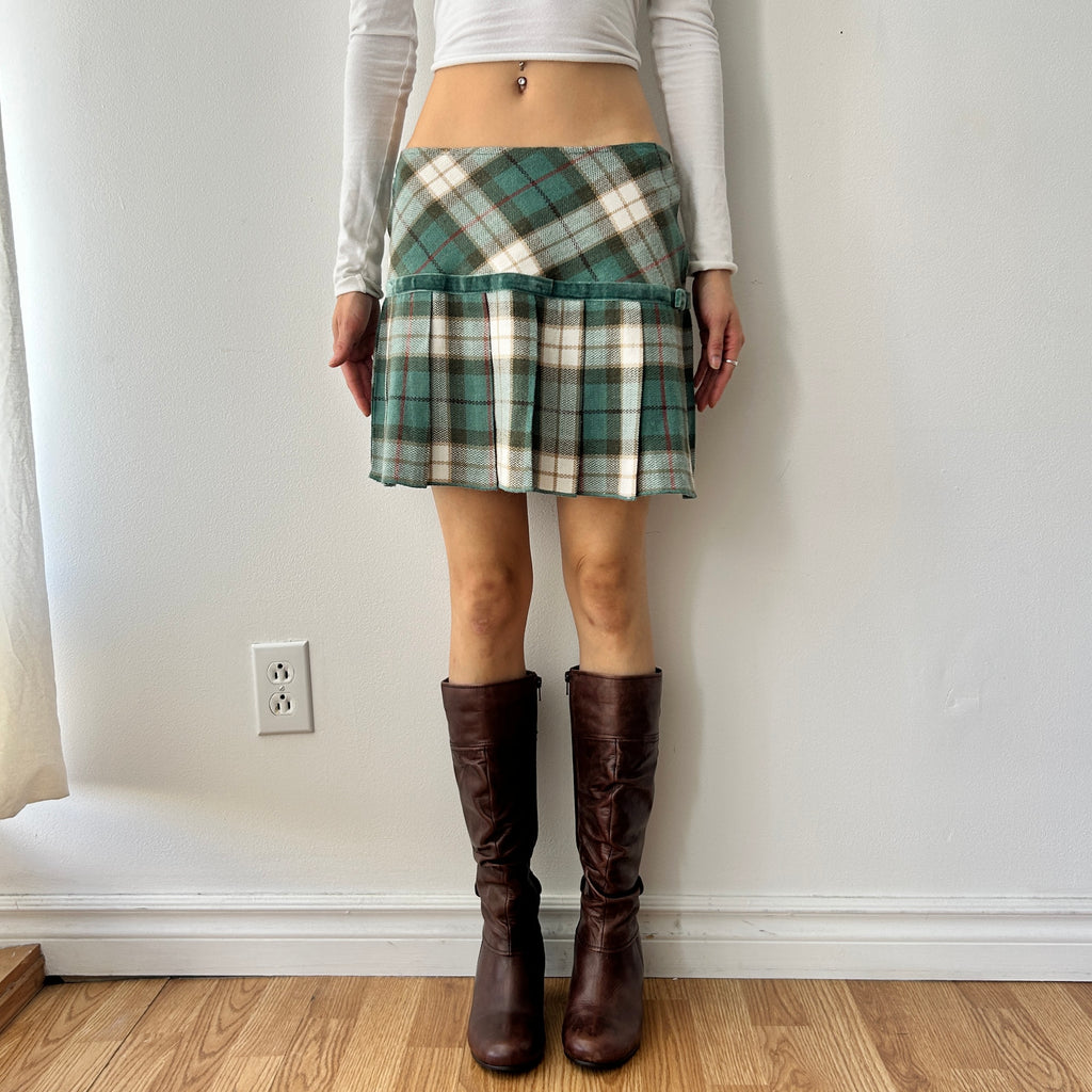 2000s wool blend mini skirt by Jacob jr.