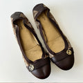 2000s coach ballet flats