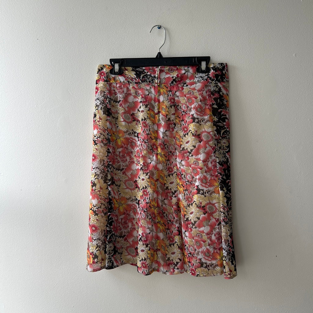 2000s floral panelled skirt by suzy shier