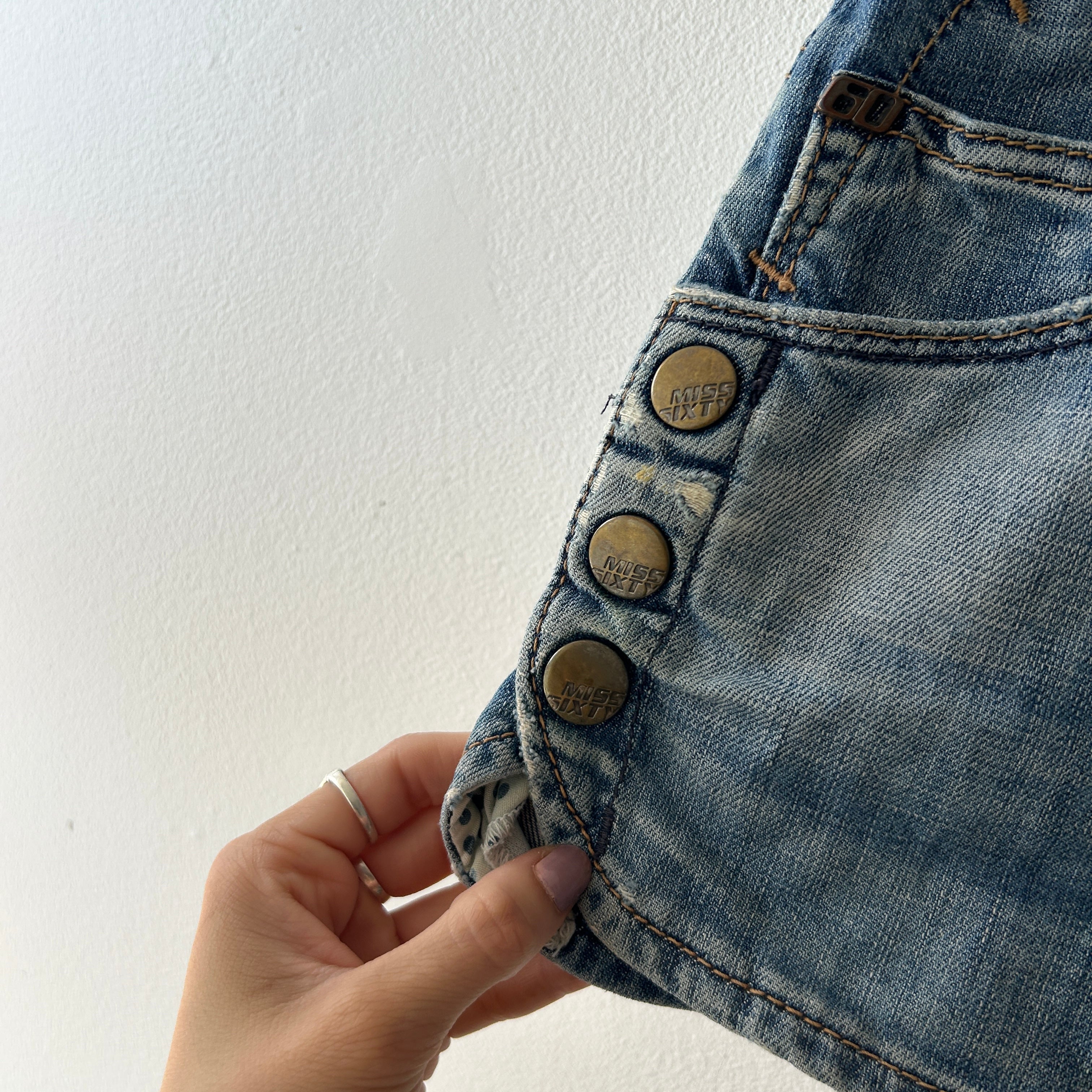 Vintage button detail shorts by miss sixty