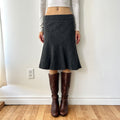 2000s wool blend midi skirt by H&M