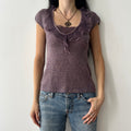 Vintage metallic knit top by Morgan de toi