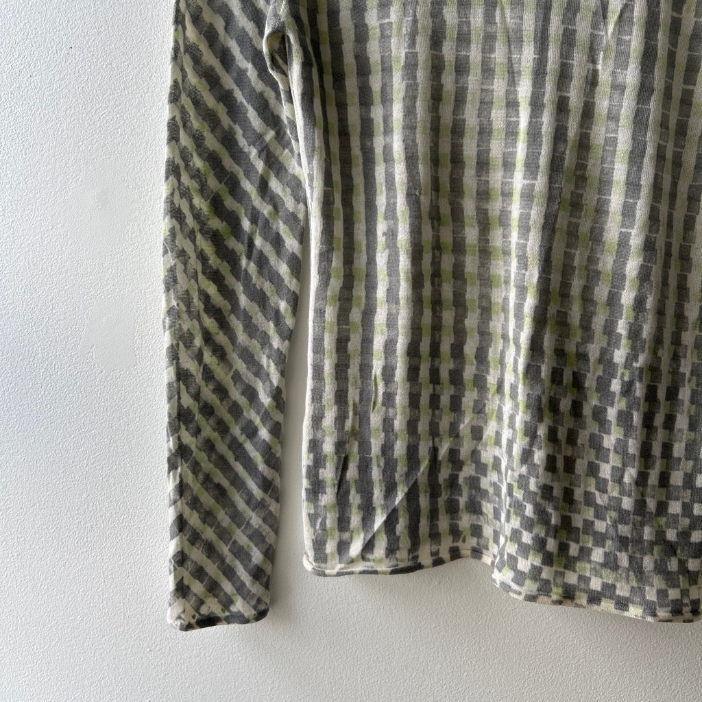 90s fine knit long sleeve top
