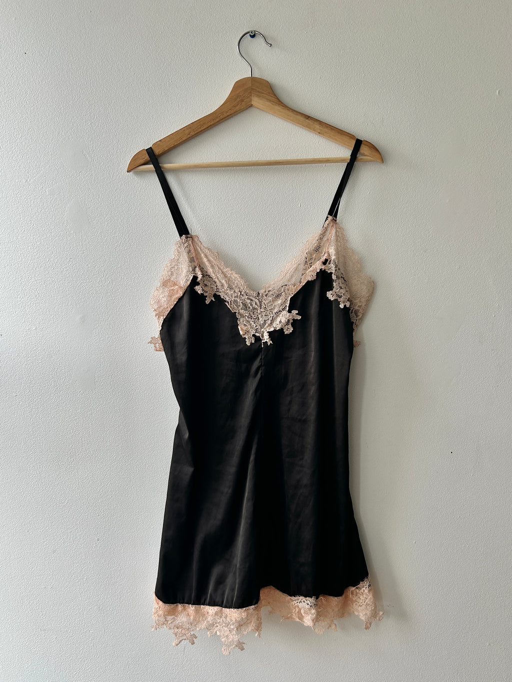 Coquette lace slip mini dress