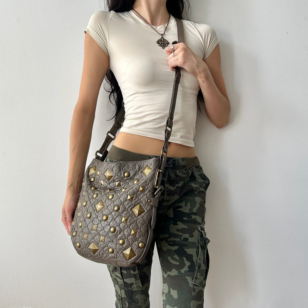 2010s studded crossbody bag by DKNY