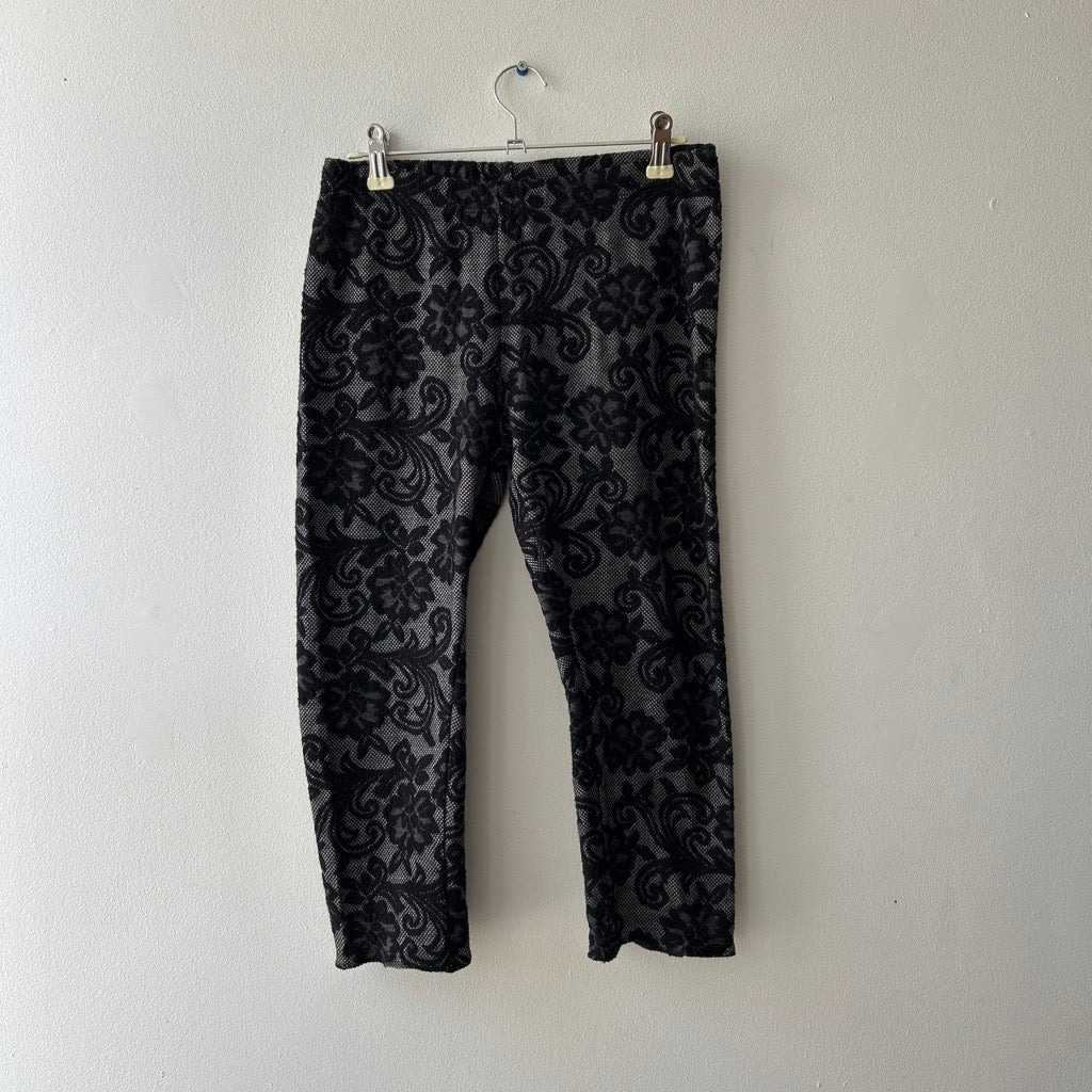 Y2K lace capri leggings by Suzy shier (re-work)