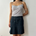 2000s Denim pleated skirt by Lois