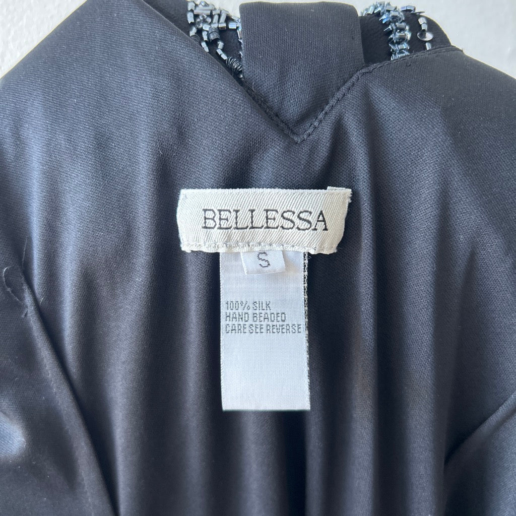 Vintage silk beaded dress by bellesa