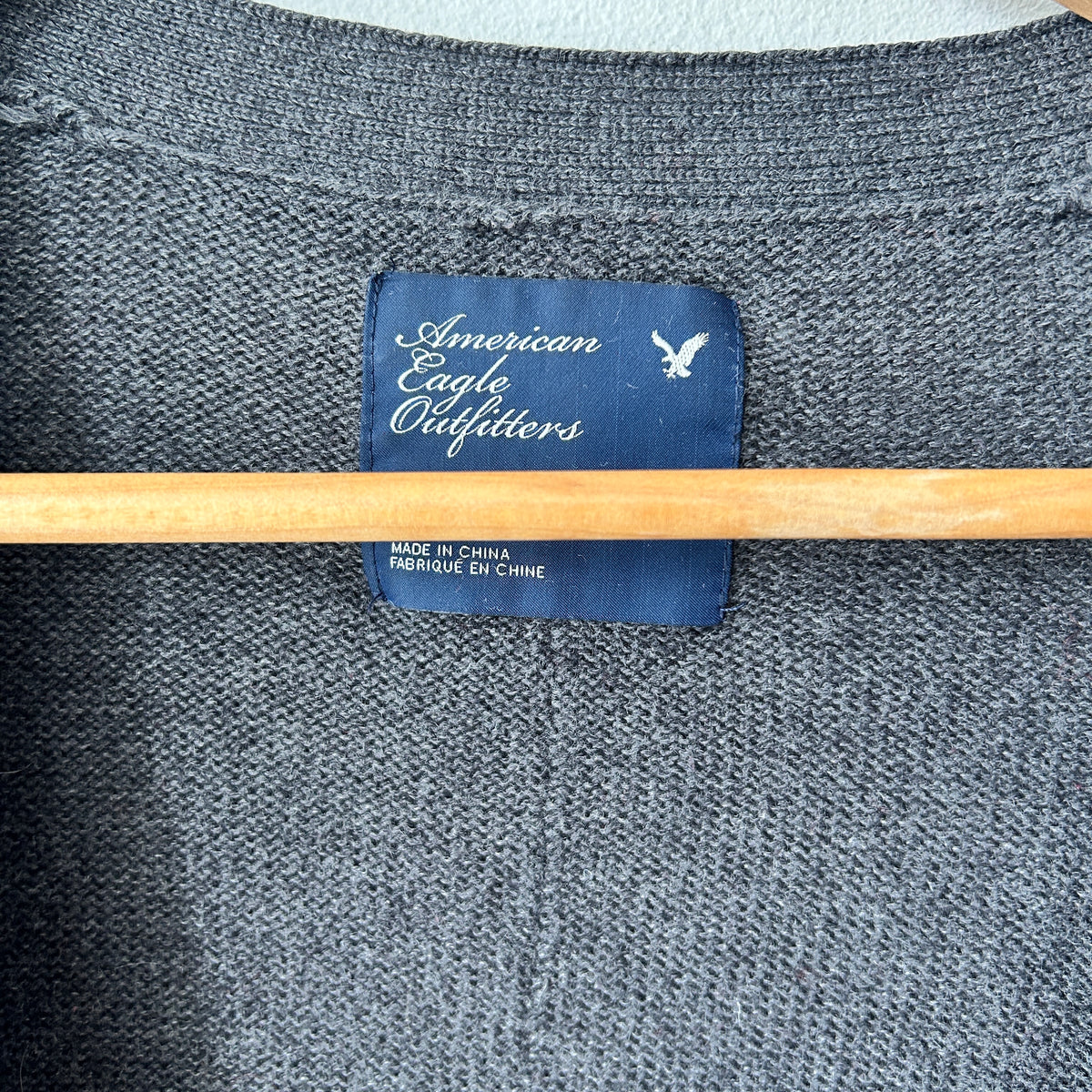 2000s wool blend knit cardigan by AE