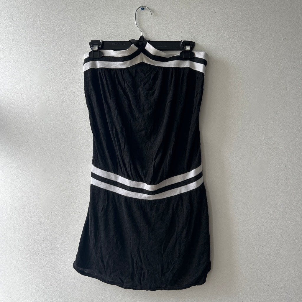 2000s silk blend halter neck dress by guess