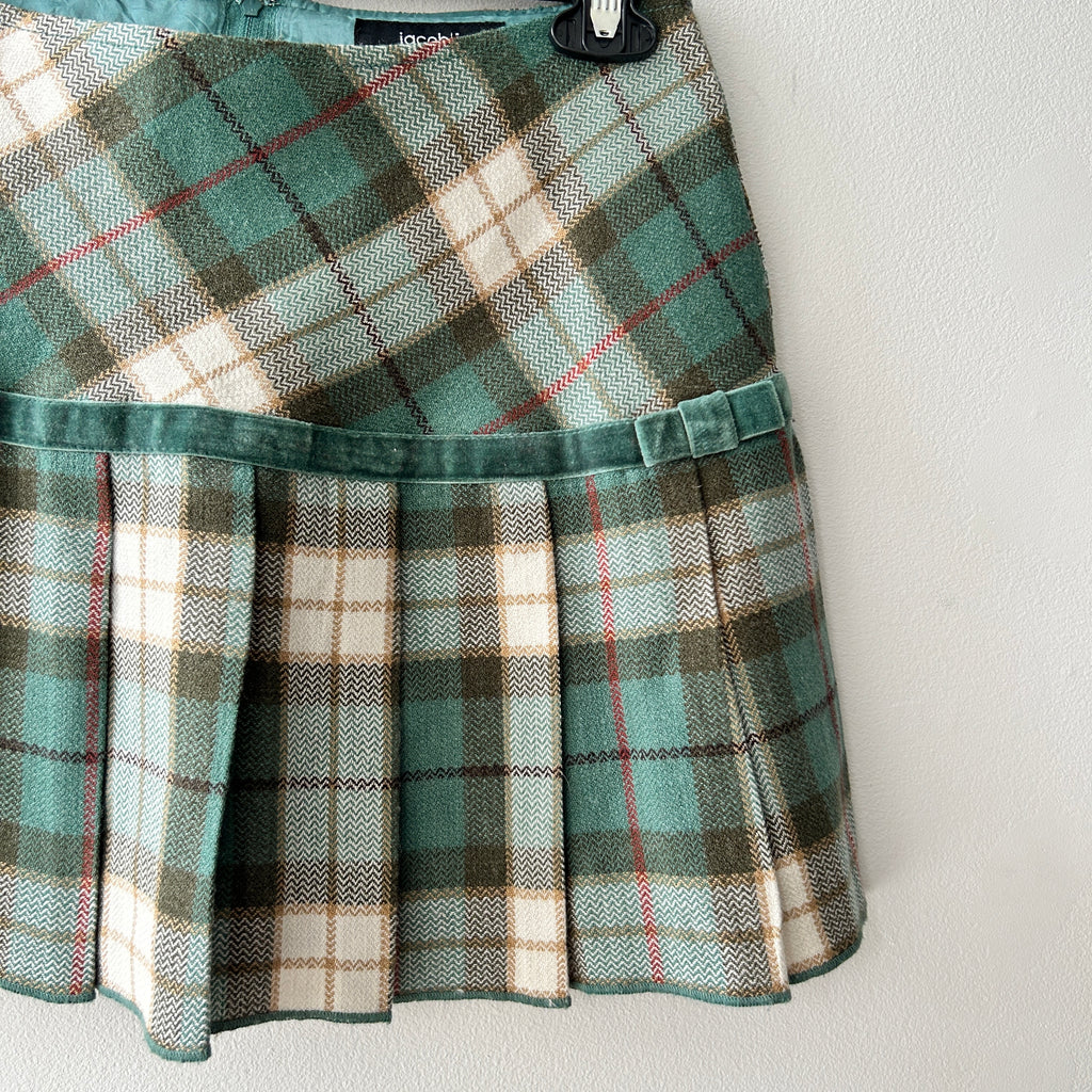 2000s wool blend mini skirt by Jacob jr.