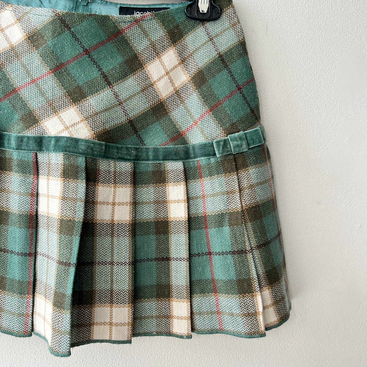 2000s wool blend mini skirt by Jacob jr.