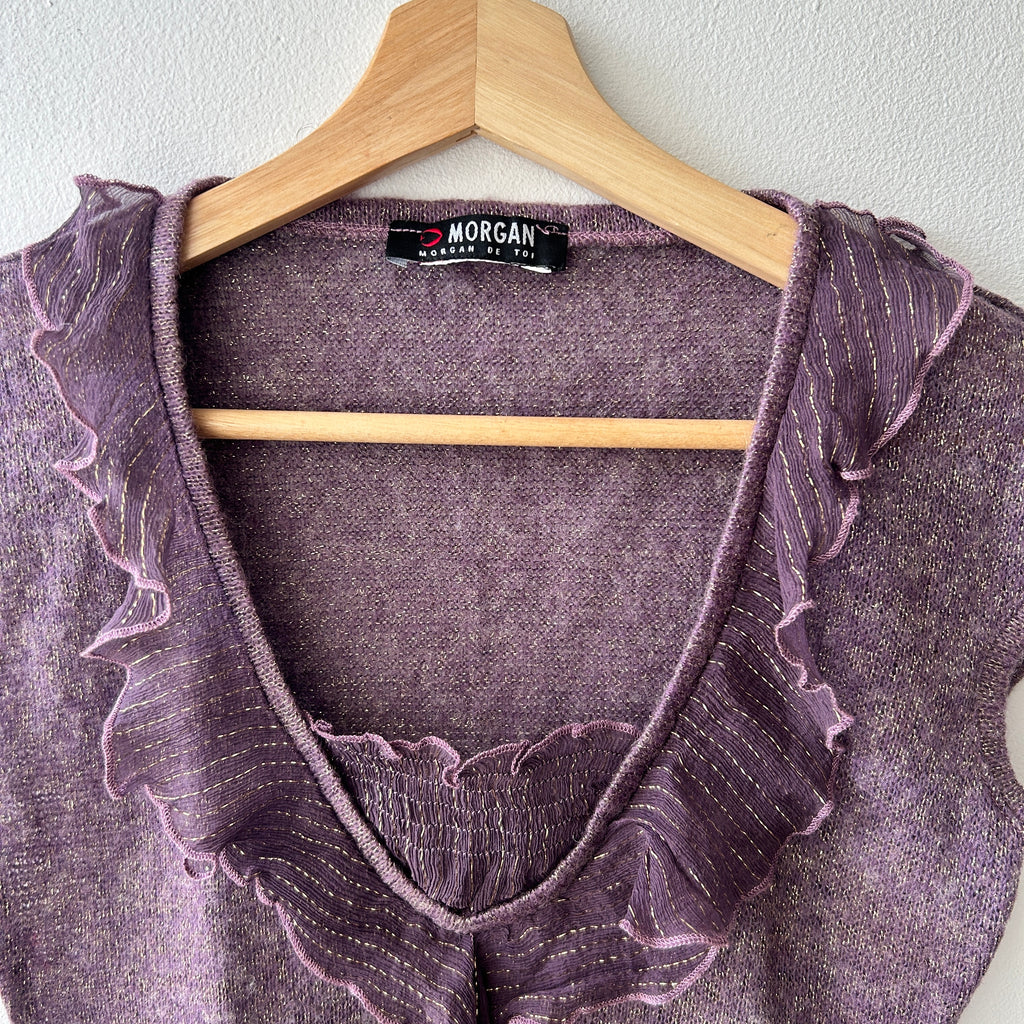 Vintage metallic knit top by Morgan de toi