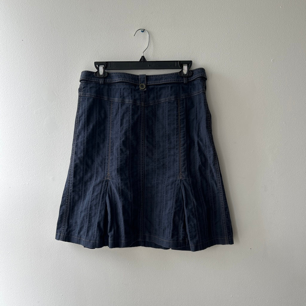 Y2K denim skirt with pleats by Marie Claire