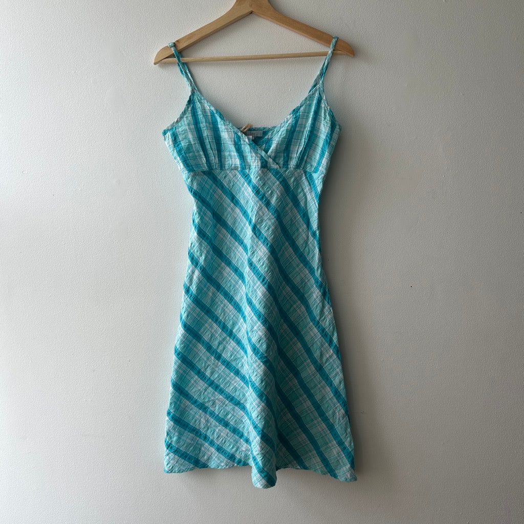2010s plaid midi dress by mim