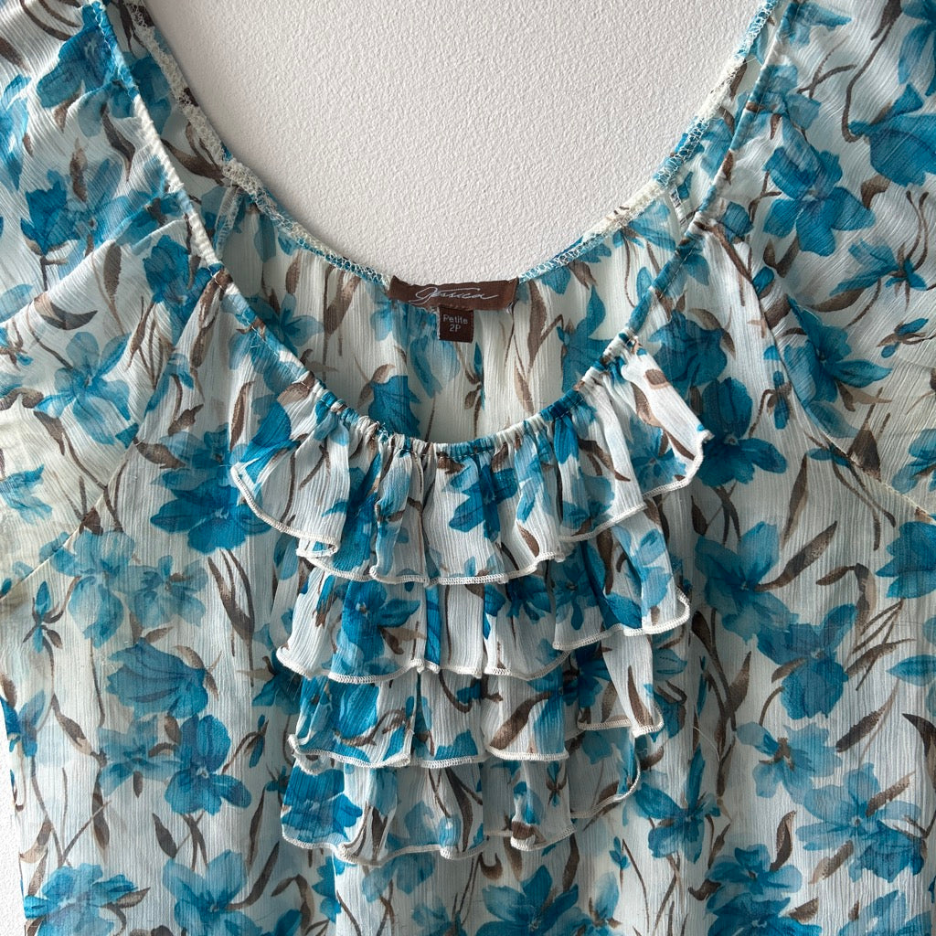 2000s ruffle blouse by Jessica