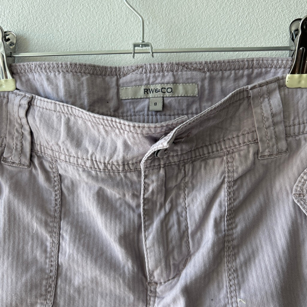 Y2K lilac cargo pants by RW&Co