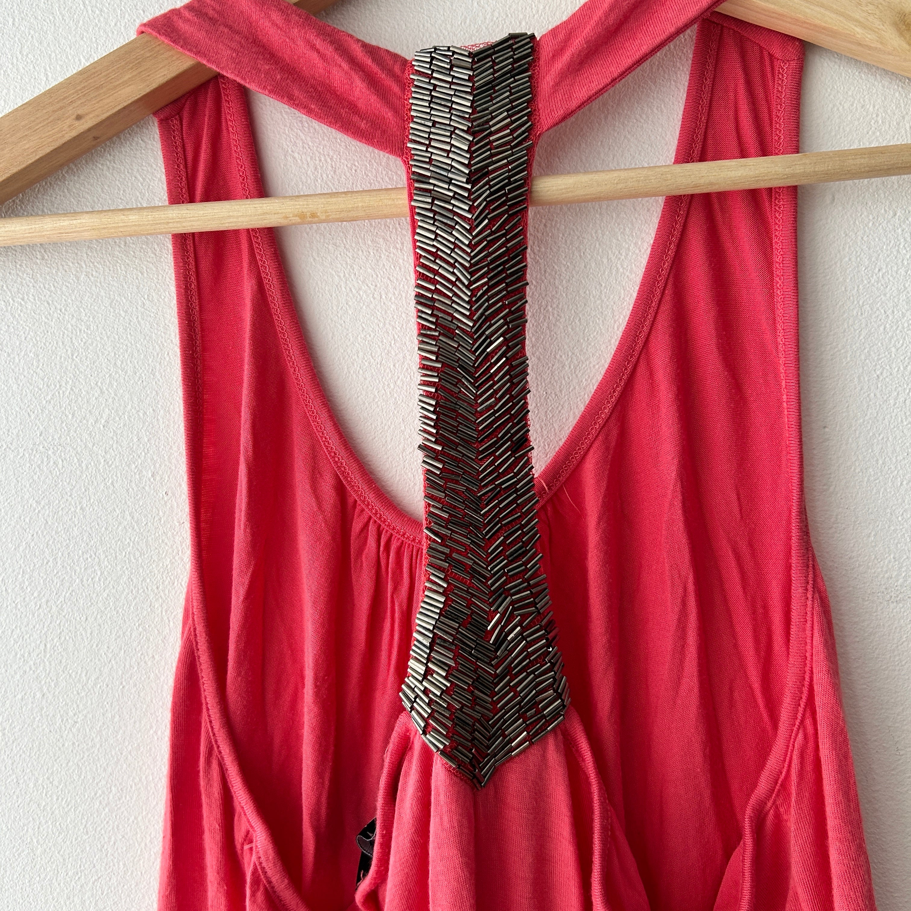 2010s beaded back tank top by HKR