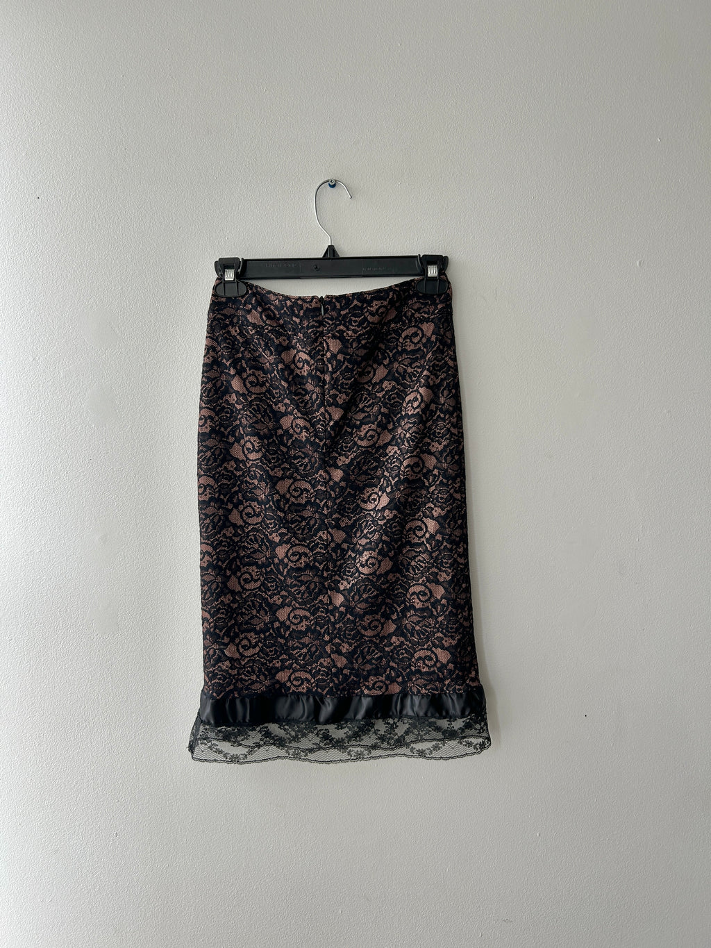 Coquette Lace midi skirt with ruffle trim by F21