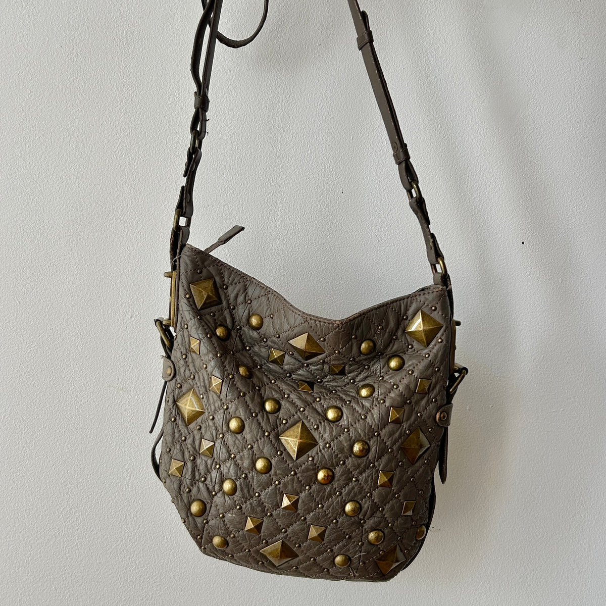 2010s studded crossbody bag by DKNY