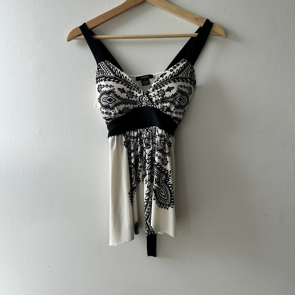 2000s belted tank top by majora