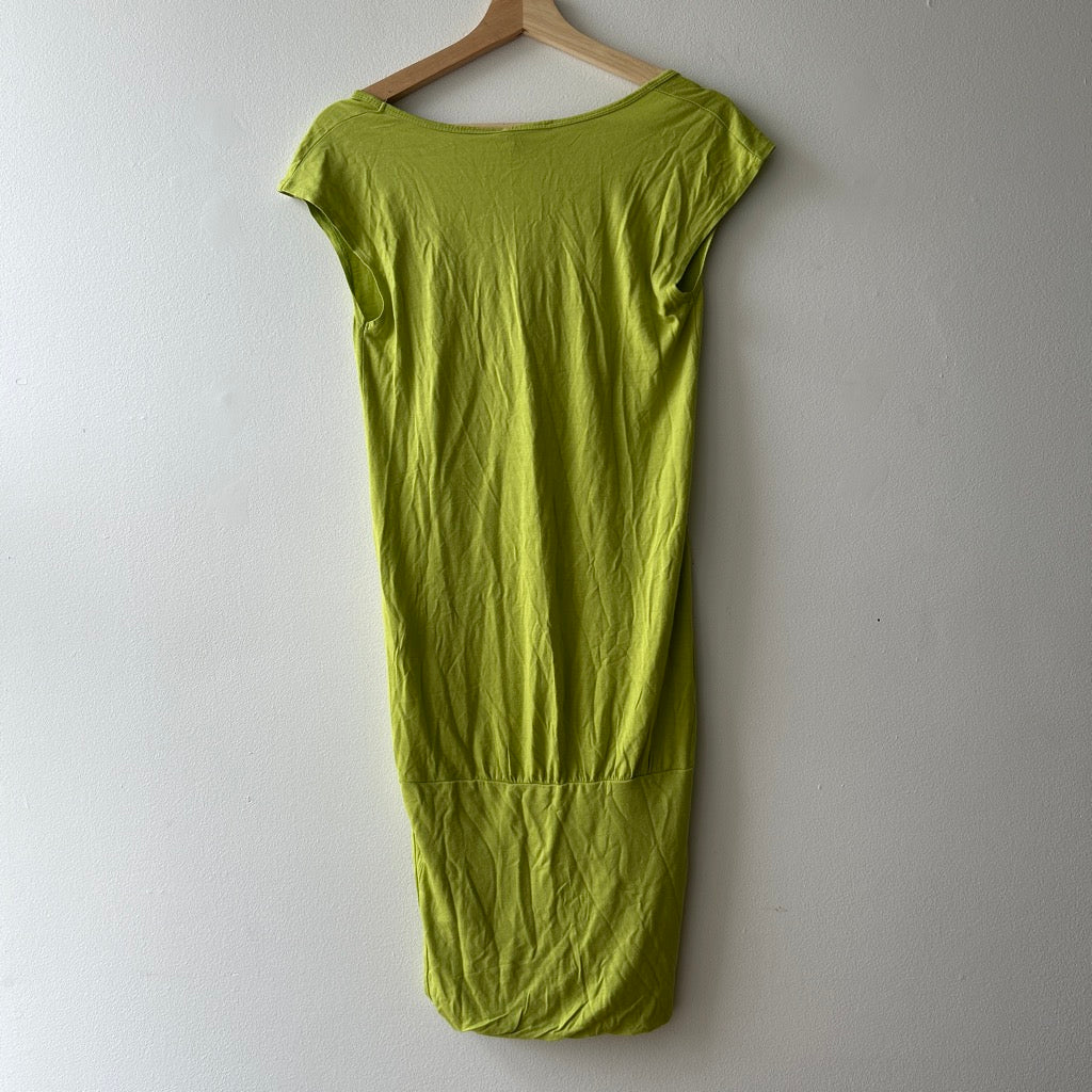 2010s lime green drop waist dress by 3suisses