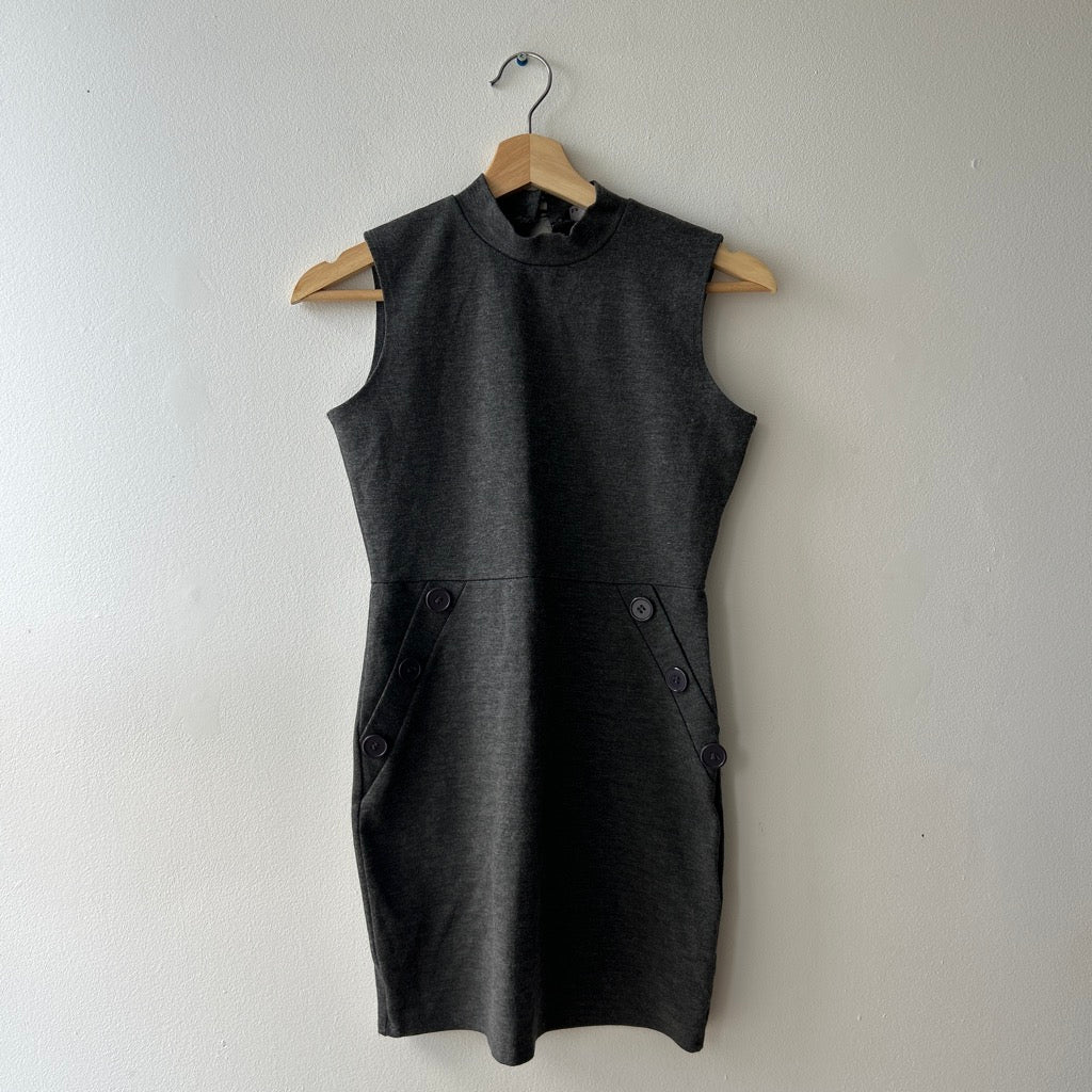 2000s button detail mini dress by rebel sugar