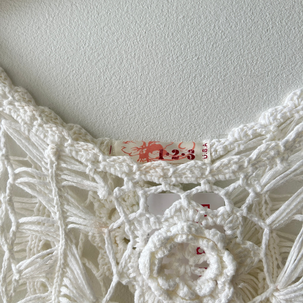 2000's crochet top by 123
