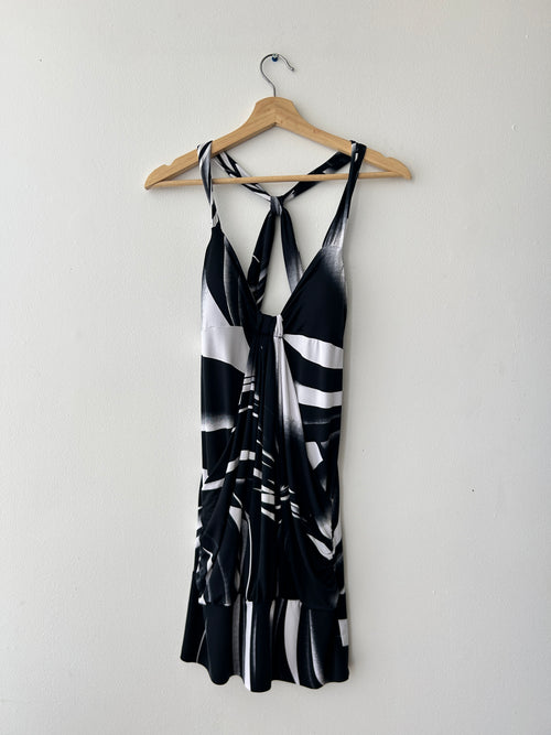 2000s black and white dress by colori
