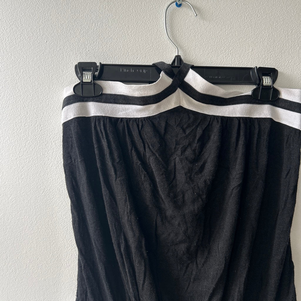 2000s silk blend halter neck dress by guess