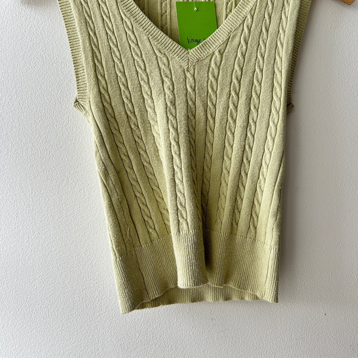 Vintage knit vest top by Fitz + Eddi