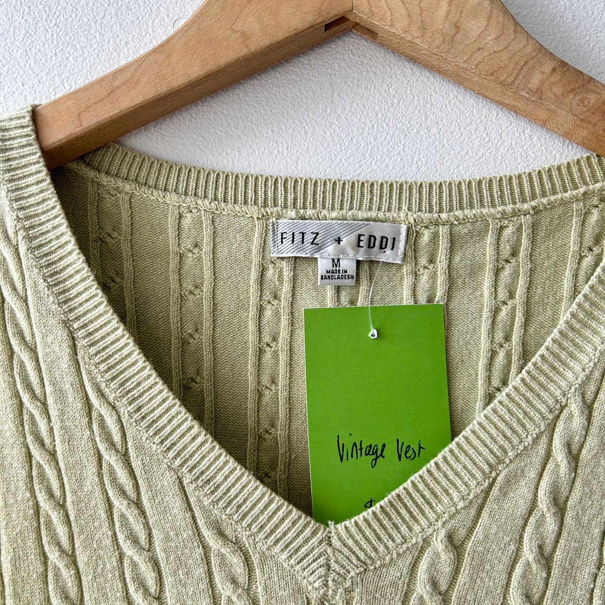 Vintage knit vest top by Fitz + Eddi