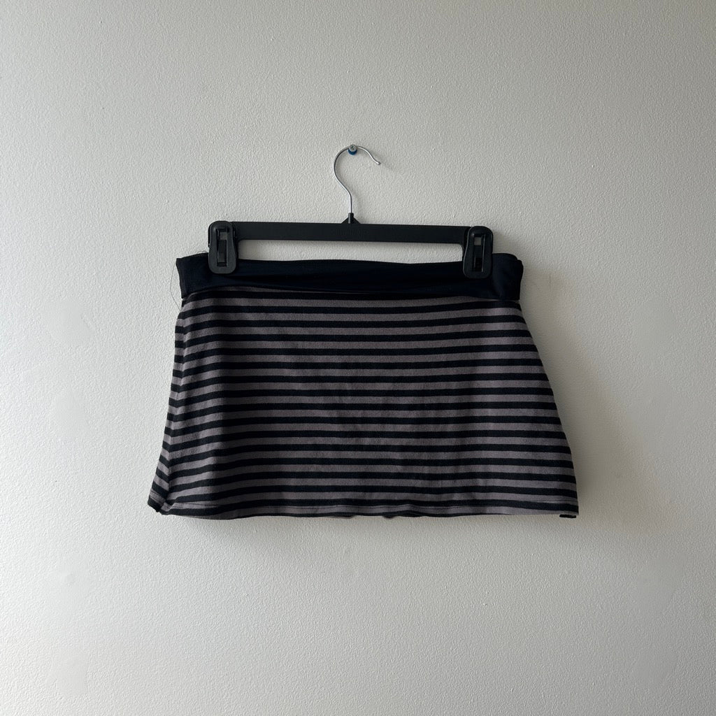 Striped halter top mini skirt set (Up-cycle)
