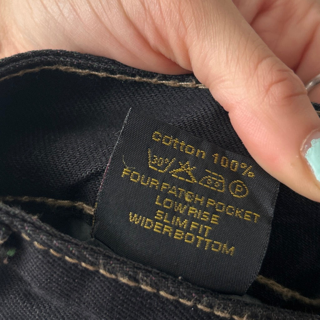 2000s straight leg black jeans