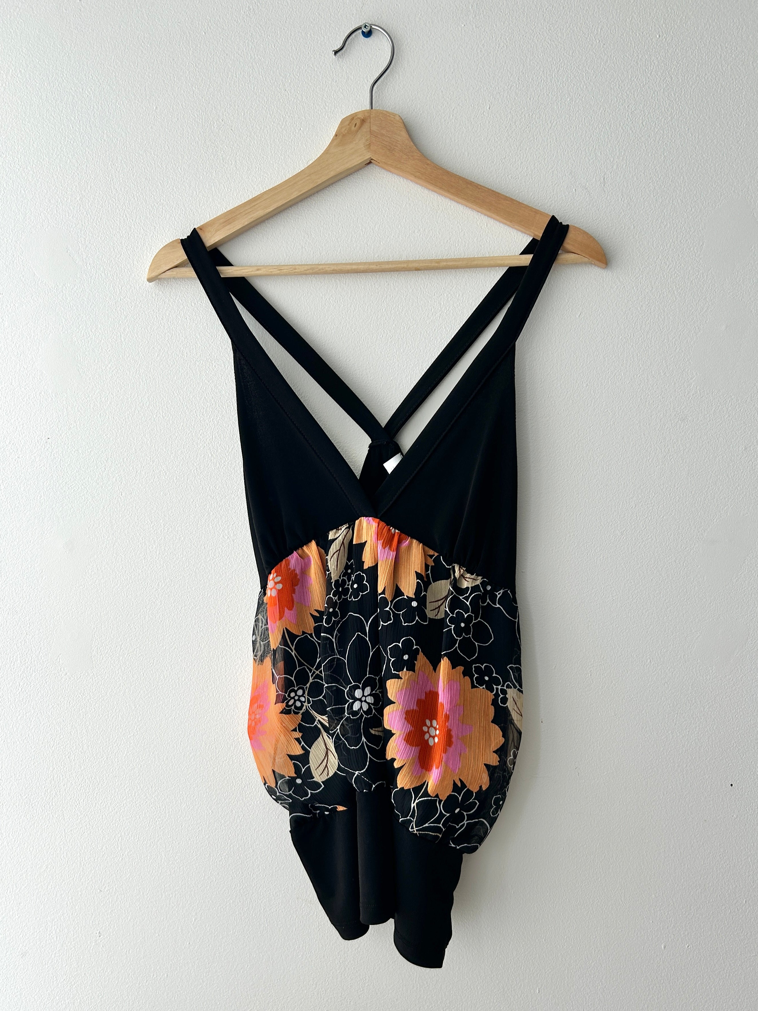 Y2K slouchy floral top by Suzy shier