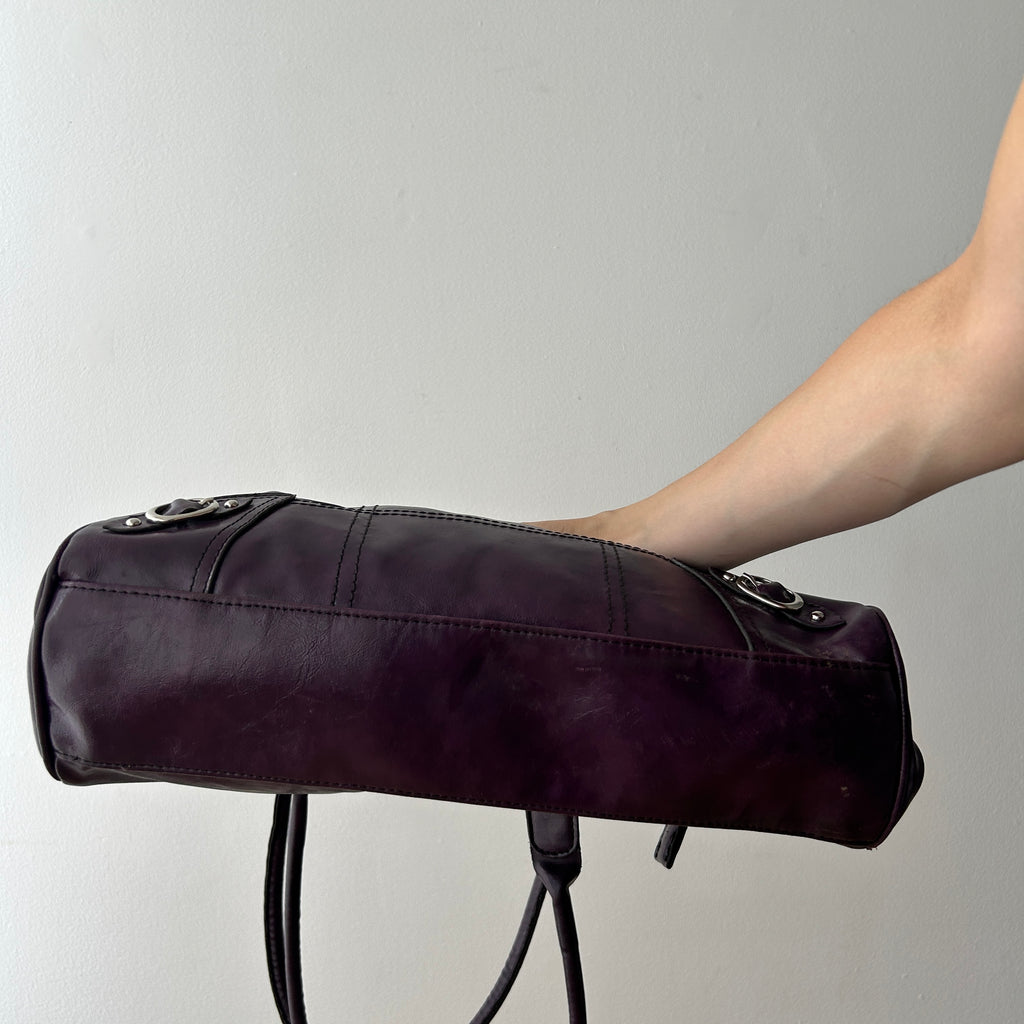 2000s purple shoulder bag