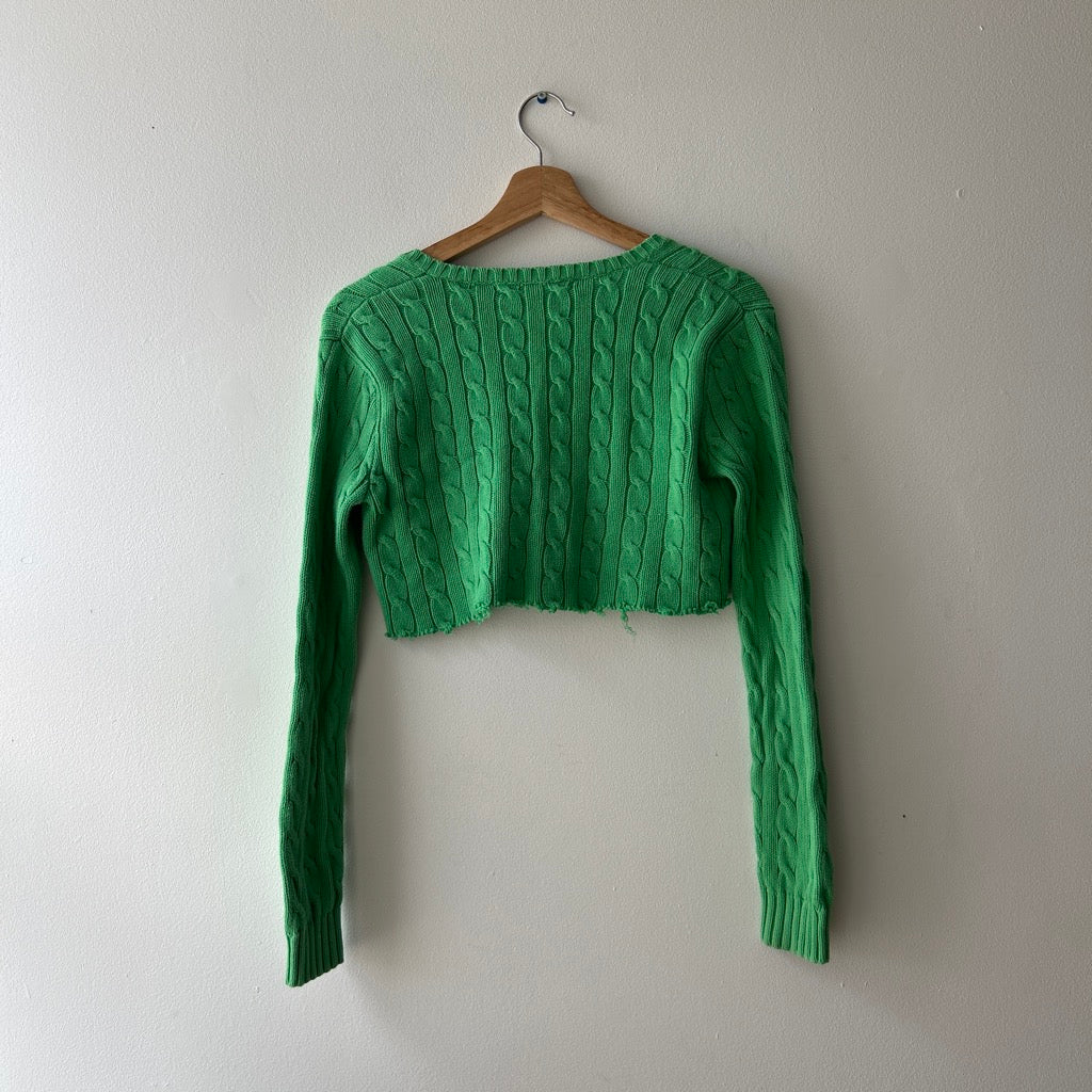 Vintage polo cable knit sweater