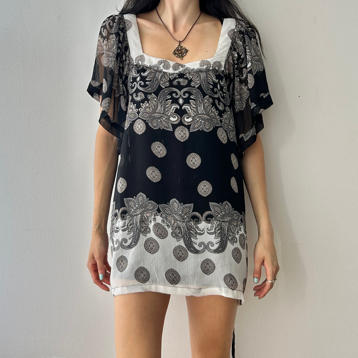 2000s babydoll mini dress