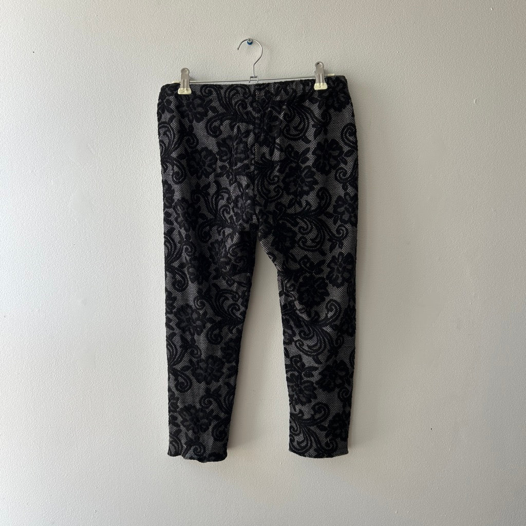 Y2K lace capri leggings by Suzy shier (re-work)